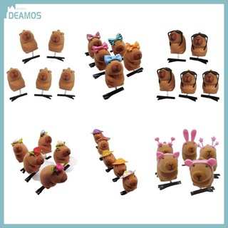 DE Bộ 5 Trang Sức Tóc Thời Trang Capybara Kẹp Tóc Động VẬt
