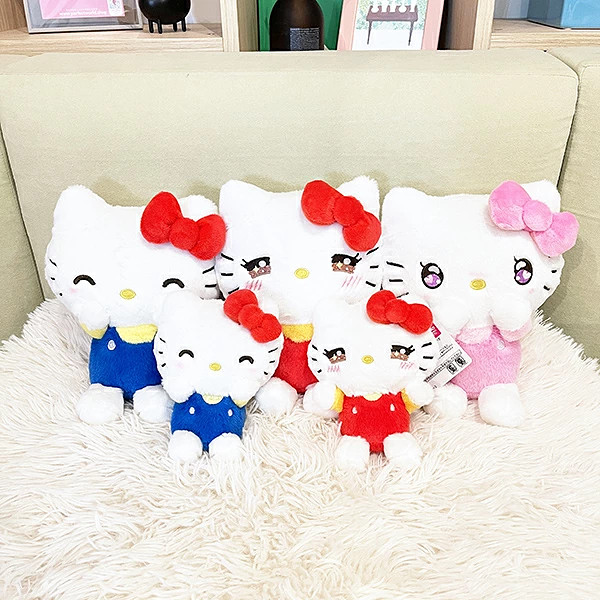 Nakajima Corporation Hello Kitty Various Faces Plush Toy S H19×W15.5×D12cm / Mascot H12.5×W10×D7cmDirect From Japan