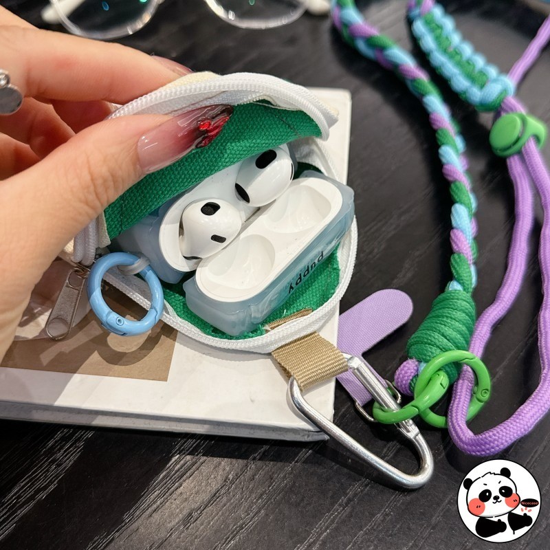 Dây buộc điện thoại đa năng có ví đựng tiền xu Dây đeo móc khóa bện cổ tay có thẻ Tether Chống mất Điện thoại di động Móc khóa Vòng đeo tay