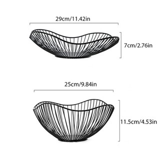 Charmantcc1 Hộp Đựng Trái Cây Kim Loại Đương Đại Đồ Ăn Nhẹ Thanh Lịch Bánh Mì Phục Vụ Món Ăn Trang Trí Giỏ Chứa Đồ Cho Nhà Bếp C
