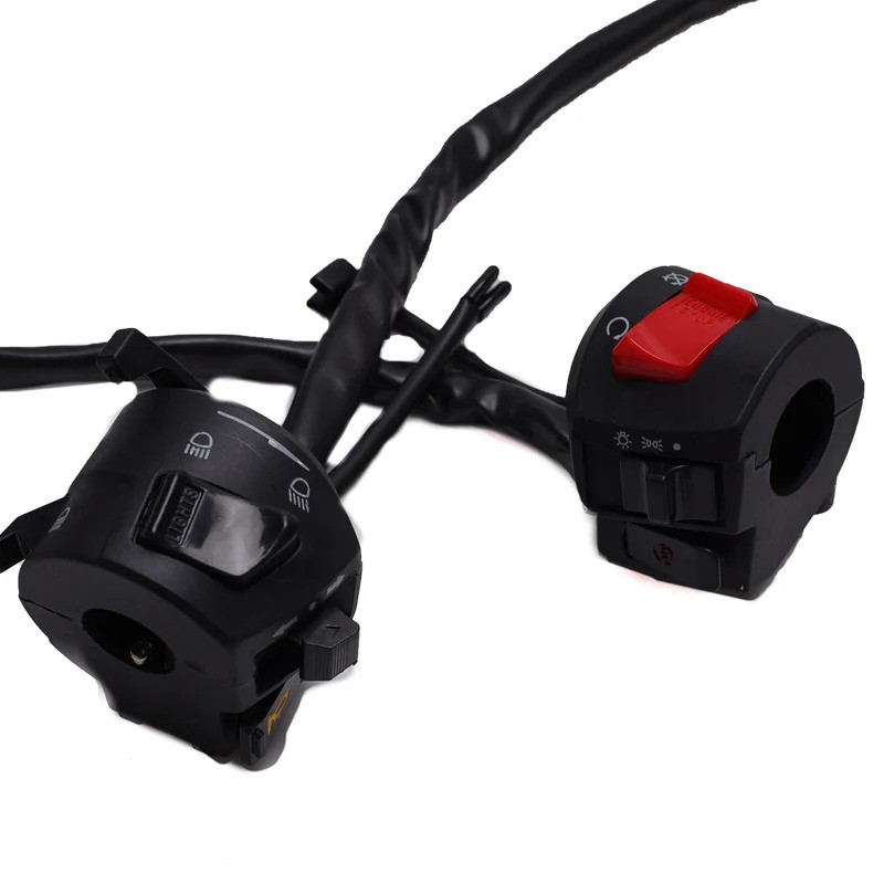 1 Chiếc 8 Inch Đa Năng Xe Máy Tay Cầm Thanh Công Tắc Có Choke Sừng Bật Tín Hiệu Đèn Pha Khởi Động Điện Tay Cầm Điều Khiển Công Tắc
