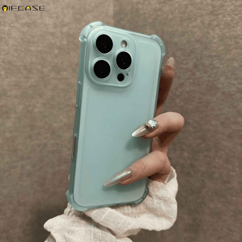Dành Cho OPPO Reno 13 12 11 10 9 Pro Plus 13F 12F 11F 11A FS F S Ốp lưng Macaron Màu Mờ Mờ Dễ Thương Đơn Giản Trong Suốt Chống Rơi Vỏ Mềm Chống Sốc Ốp Lưng
