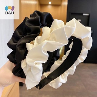 Pufangstar Thời Trang Rộng Tóc Dành Cho Nữ Mũ Đội Đầu Vải Màu Trơn Bé Gái Băng Đô Quấn Tóc Xếp Ly Vòng Nữ Phụ Kiện Tóc VN