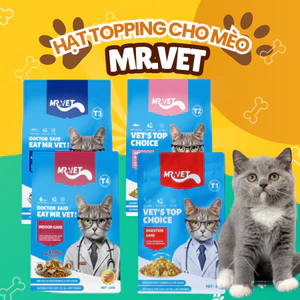 Thức Ăn Cho Mèo MRVET Dạng Hạt Với 30% Protein Bổ Sung Omega-3 Dành Cho Mèo Mọi Lứa Tuổi