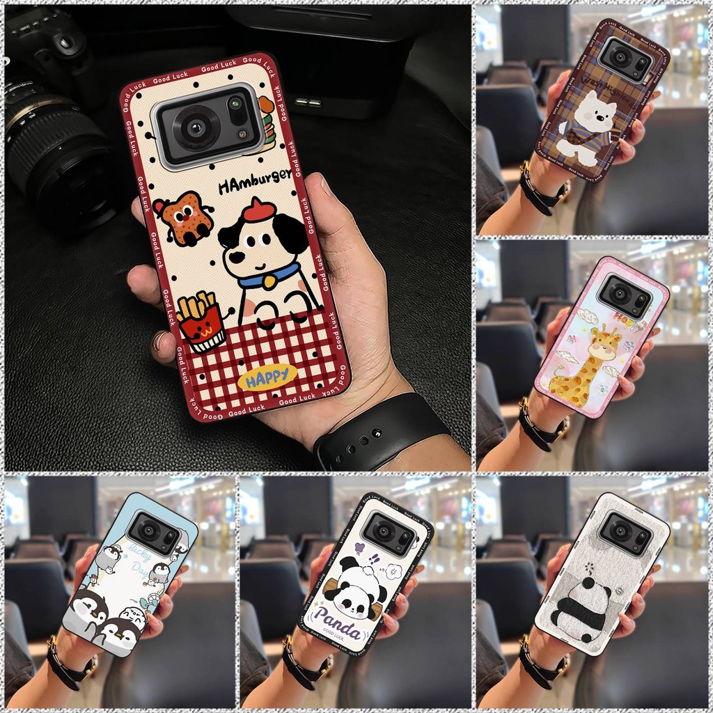 Ốp Điện Thoại Graffiti Bền Đẹp Cho Sharp Aquos R6 / SH-51B / P6 / R6G Túi Điện Thoại TPU Hoạt Hình Vỏ Mềm Thiết Kế Thời Trang Động Vật Dễ Thương Chống Thấm Nước Chống Va Đập Bọc Toàn Bộ Vỏ Chống Bụi
