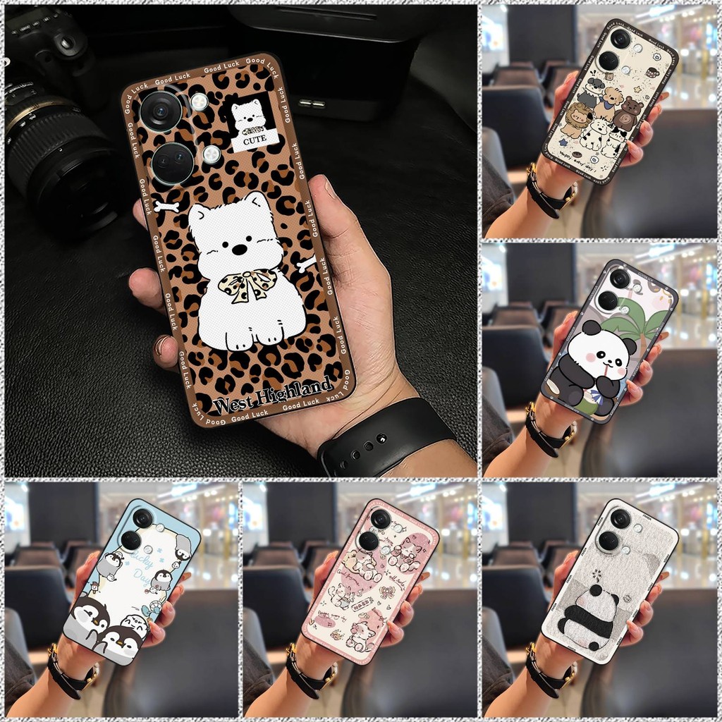 Ốp Điện Thoại Động Vật Chống Sốc Cho OnePlus Ace 2V / 1 + Ace2V Vỏ Mềm Bảo Vệ Bọc Toàn Bộ Thiết Kế Thời Trang Chống Va Đập Silicon Chống Thấm Nước Dễ Thương Chống Bụi Hoạt Hình Túi Điện Thoại TPU Bền