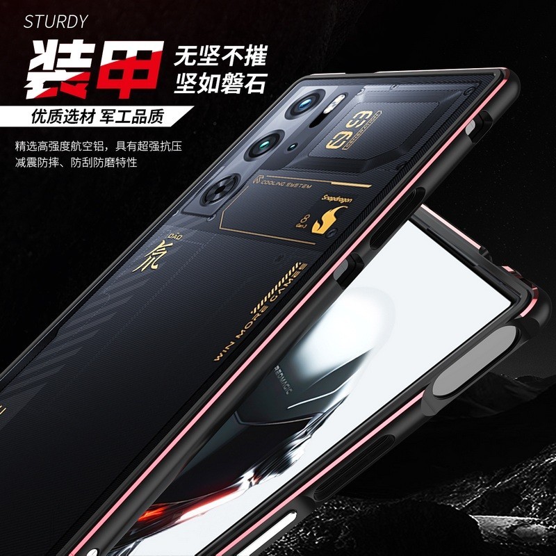 Ốp điện thoại khung cản kim loại siêu mỏng và nhẹ cho ZTE Nubia Red Magic 10 Pro 9Pro 9 Pro + 9S Pro RedMagic10 Pro + Vỏ bọc