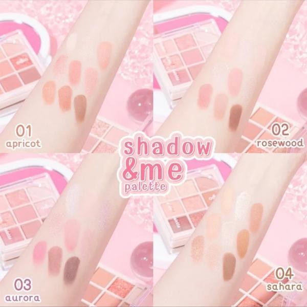 Bảng Phấn Mắt ODBO OD2014 9 Ô Shadow & Me Palette Mịn Lì Dễ Tán Có Nhũ Nhiều Màu Bắt Sáng
