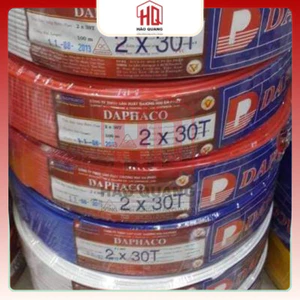 Cáp điện Daphaco 2x30 (30T) lõi đồng – Dây điện dân dụng cao cấp – Bán lẻ theo mét