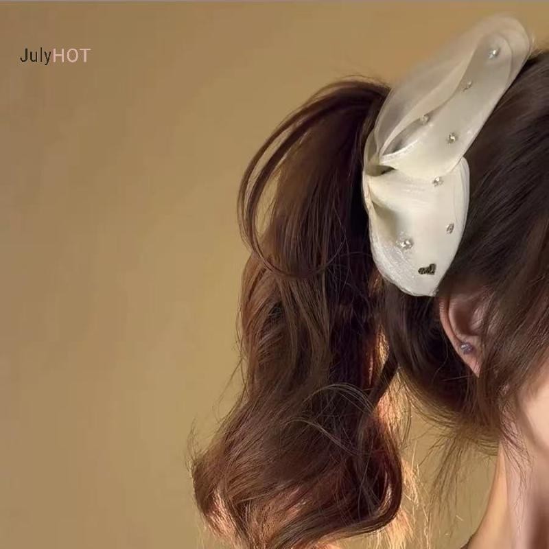 JULYHOT Lưới Thời Trang Vải Tuyn Lấy Kẹp Tóc Trang Trí Thanh Lịch Vuốt Thời Trang Phụ Kiện Tóc Quà Tặng Mũ Đội Đầu Massivedeals