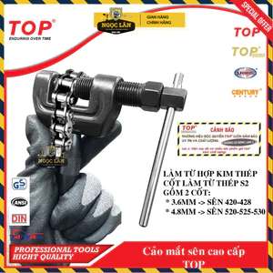Cảo mắt sên TOP, Vam tháo đột xích xe máy 3.6mm 4.8mm thép đúc nguyên khối cao cấp