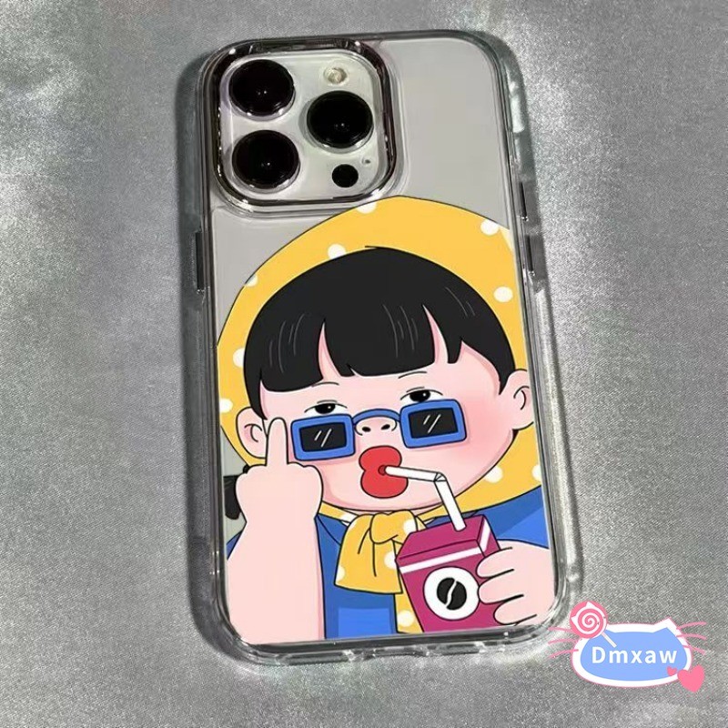 Vỏ Gilr Vui Nhộn Cho Vivo X200 Pro Mini X200S X100S X90S X100 Ultra X90 X80 Pro Y78 + Y77T Y75 Y55 Y52T Y51S Y51A Y50 Y30i Vỏ Điện Thoại Dễ Thương Mạ Khung Camera Hoạt Hình Ốp Lưng