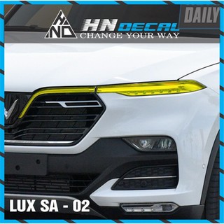 Decal dán mí đèn xe vinfast LUX SA nhiều màu sắc lựa chọn
