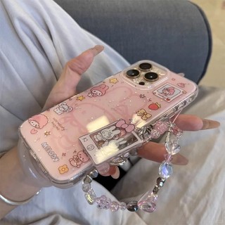 Ốp điện thoại Star Melody màu hồng dễ thương phù hợp cho iPhone 16 15 14 13 Pro Max chống sốc bảo vệ camera chống rơi mặt sau cứng