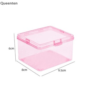 Queenten Mới Trong Suốt Nhựa Hộp Bảo Quản Photocards Thẻ Nhỏ Hộp Bảo Quản Bàn Tổ Chức Hộp Phân Loại Văn Phòng Phẩm QT