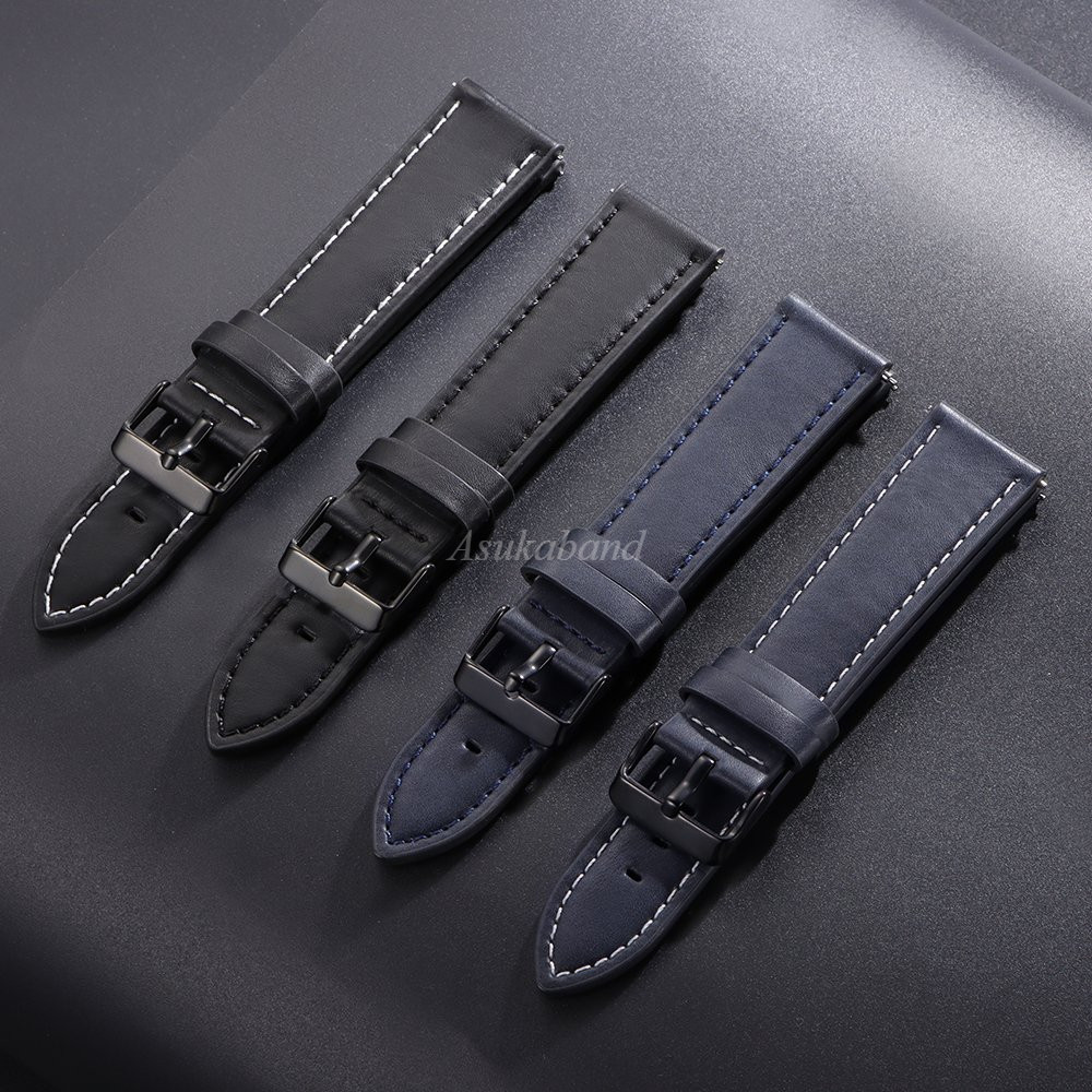 Phát Hành Nhanh Da Thật Chính Hãng Dây Đeo Đồng Hồ 20 Mm 22 Mm Đa Năng Đồng Hồ Nam Nữ Vòng Tay Cho Thạch Anh Dây Đồng Hồ Màu Nâu Truyền Thống Vintage Thường Ngày Chống Thấm Nước