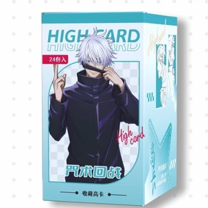 Jujutsu Kaisen Blind Box Collectible Cards JJK Anime Trading Cards, 24 gói mỗi hộp (8.5 × 5.4 cm)