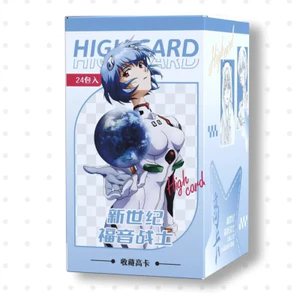 Thẻ hộp mù Neon Genesis Evangelion EVA 24 gói mỗi hộp, Thẻ Anime sưu tập hai mặt (8,5 × 5,4 cm)