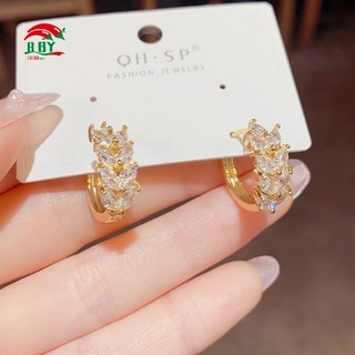 【COD】Bông tai lúa mì zircon vàng 18K dành cho nữ - phụ kiện trang sức quà tặng không gây dị ứng