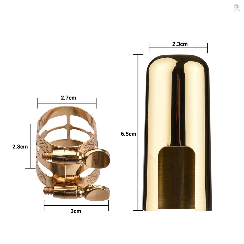 Đôi Vít Điều Chỉnh Dây Đeo Saxophone Nhỏ Gọn Bền Sax Dây Đeo Có Nắp Miệng Cho Alto Saxophone