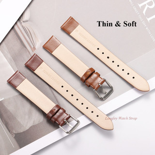 Dây đeo đồng hồ bằng da mềm mỏng 10mm 12mm 14mm 16mm Dây đeo đồng hồ đa năng cho đồng hồ thông minh Dây đeo đồng hồ thạch anh cho nữ Vòng tay nữ Cô gái Phụ kiện đồng hồ đầy màu sắc