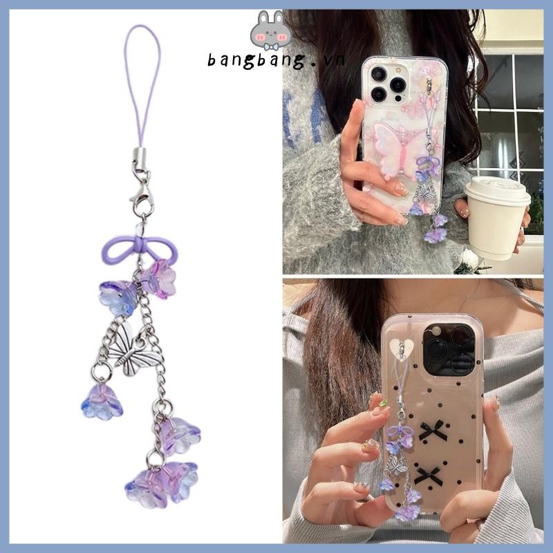 Bang Flower Phone Charm Lilys of the Valley Camera Mặt dây chuyền Túi thời trang Phụ kiện
