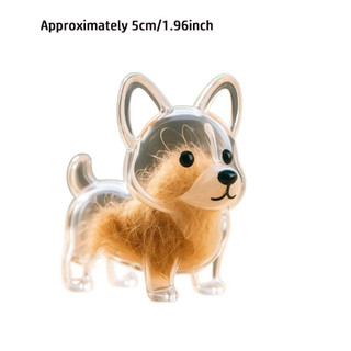 Mặt dây chuyền thu thập tóc cho chó OIWLSAX321, Hộp lưu trữ tóc cho chó di động Bichon Husky Corgi, Quà tặng trong suốt Viên nang lưu trữ tóc cho chó Tưởng niệm thú cưng