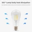 Bóng đèn dây tóc LED OIMG E14 E27 220V 4W 6W Bóng đèn tiết kiệm năng lượng C35 C35L A60 G45 S764 Ánh sáng trắng 6000K Ánh sáng ấm 3000K Siêu sáng