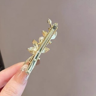 MAUROPOLI [Sẵn Sàng] Kẹp Tóc Hoa Vỏ Ngọt Nữ Mùa Xuân Phong Cách Mới Cao Cấp Bên Nổ Kẹp Tóc Sang Trọng Kẹp Tóc Gãy Mỏ Vịt Kẹp