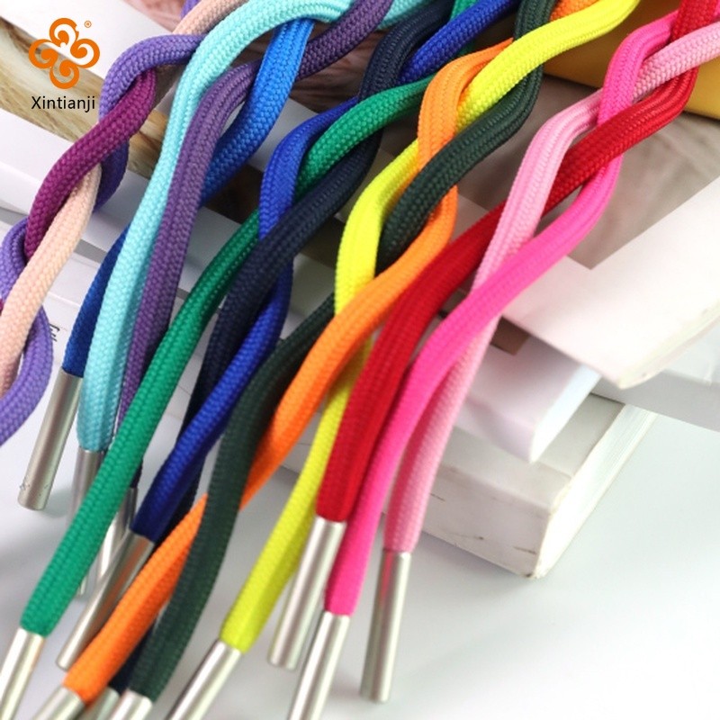 135cm Màu Trơn Áo Dây Bện Tròn Xoắn Dây Áo Len Dây Rút Dây Thay Thế DIY May Thủ Công TJ5990