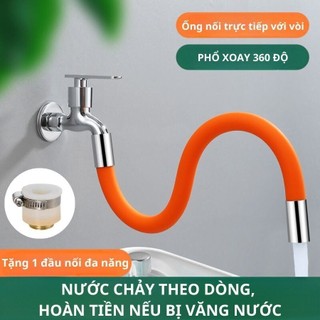 Ống nối vòi nước linh hoạt xoay 360 độ nước chảy thành dòng, Vòi nước dài 20/30/50cm tặng kèm nối đa năng MAISON