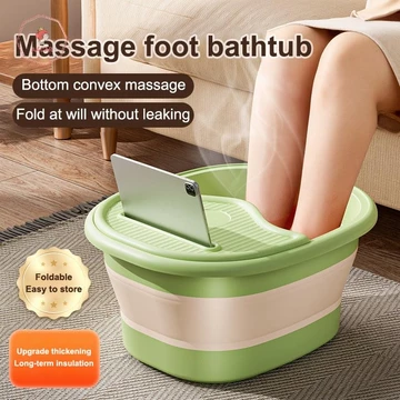AACAR 1 Cái Có Thể Gập Lại Nhà Tắm Chân Xô Massage Rửa Chân Giải Trí Sức Khỏe Xô Bồn Tắm Chân Di Động Ngâm Chân Bồn Tắm *
