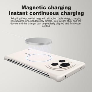 Ốp điện thoại làm mát không khung siêu mỏng PC cứng mờ cho Honor X50 Magic 6 Pro Magic 5 Pro Vỏ chống sốc từ tính