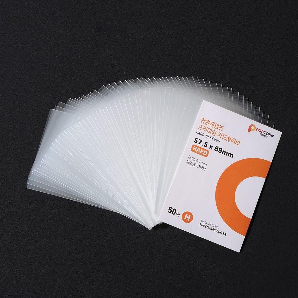 YOLOGO 50 chiếc Tay áo thẻ Kpop, Phim bảo vệ ba chiều Photocard văn phòng phẩm 3 Inch, Thẻ ảnh cứng CPP