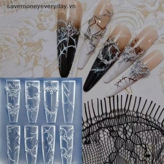 [savemoneyeveryday] Váy kem nơ ruy băng 3D Khuôn Acrylic Trang trí móng tay nghệ thuật DIY Thiết kế khuôn silicon nghệ thuật làm móng mẫu cho móng tay quyến rũ [vn]