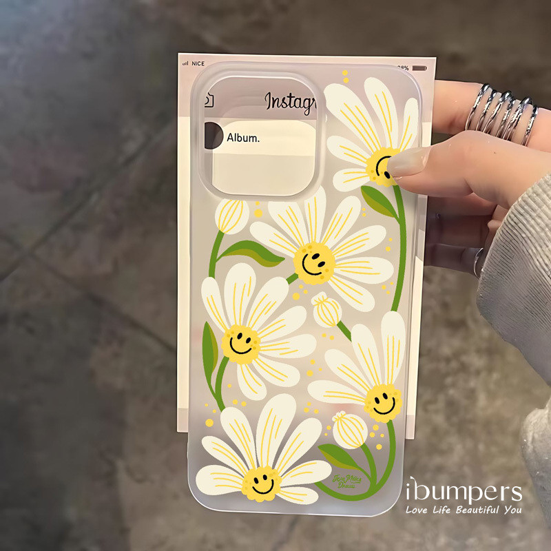 ibumpers Ốp Điện Thoại iPhone Dễ Thương Họa Tiết Thỏ Hồng Ốp Lưng Trong Suốt Nhám Mờ Chống Bẩn Chống Sốc Cho IPhone 16 15 14 12 13 11 Pro Max IP 7 8 Plus X XS XR