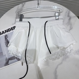 S-3XL Quần Short Size Lớn Nữ 2025 Phiên Bản Hàn Quốc Khâu Quần Short Nữ Mùa Hè Ren Cao Cấp Quần Short Ống Rộng Ôm Hơn Nhìn Rộng Quần Nóng Hợp Thời Trang Hơi Béo Siêu Quần Short Size Lớn Quần Áo Nữ