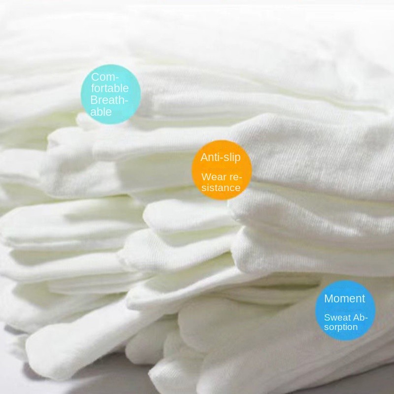 Trẻ Em Phong Cách Mỏng Mẫu Giáo Hiệu Suất Găng Tay Cotton Học Sinh Tiểu Học Sân Khấu Khiêu Vũ Nghi Thức Thể Dục Dụng Cụ Hiệu Suất Găng Tay Trắng Trường Học