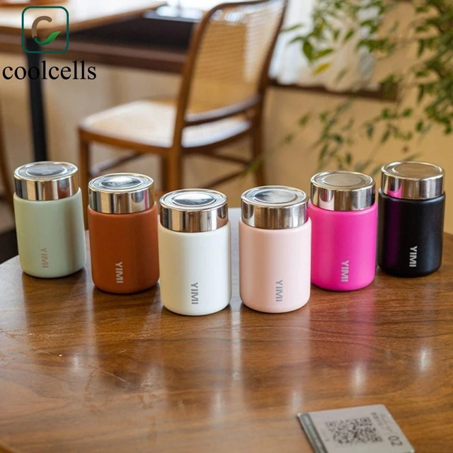 COOLCELLS 230ml Bình chân không cầm tay, Chống rò rỉ Giữ ấm cốc giữ nhiệt bằng thép không gỉ Mini, Bình giữ nhiệt Bình giữ nhiệt Mini Bình nước giữ nhiệt Thể thao ngoài trời