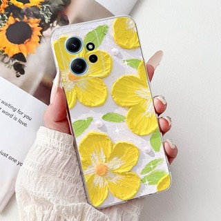 Dành Cho Xiaomi Redmi Note 12 4G Vỏ Hoa Cẩm Thạch Sang Trọng Bướm Silicon Mềm Mỏng TPU Dành Cho Xiomi Redmi Note12 4G Ốp Lưng
