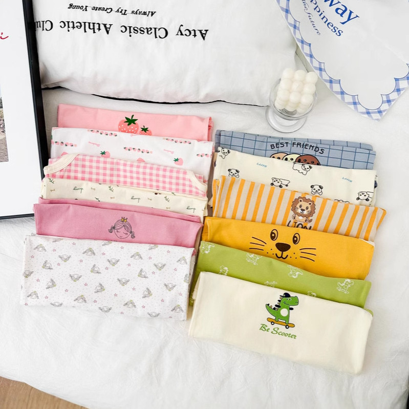 Lớp A Cotton Co Giãn Áo Vest Trẻ Em Mùa Hè Mỏng Phong Cách Bé Trai Bé Gái Hoạt Hình Áo Lót Đáy Sling Thoáng Khí Phong Cách Thể Thao 110-160 Kích Thước HABO
