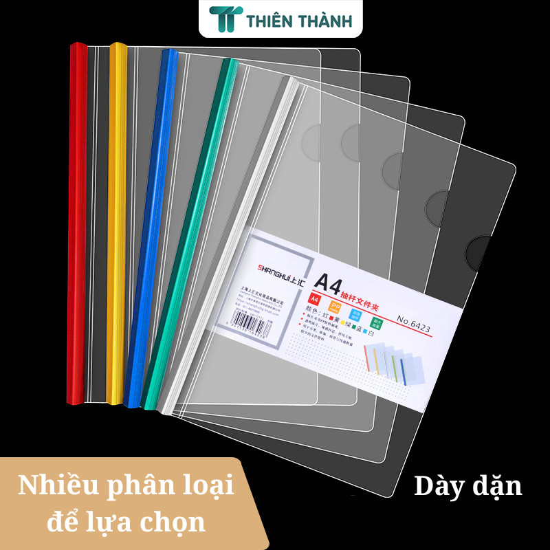 File Gáy Rút Đựng Tài Liệu A4 - Bìa Kẹp Hồ Sơ Trong Suốt, Tiện Lợi Cho Học Sinh, Sinh Viên Và Văn Phòng