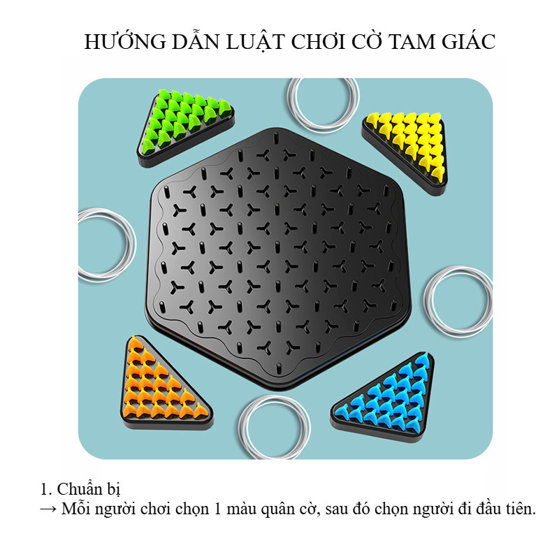 Bộ cờ xếp hình tam giác, cờ liên xích, Cờ chuỗi tam giác cờ xích, Đồ chơi xếp hình logic cho trẻ em