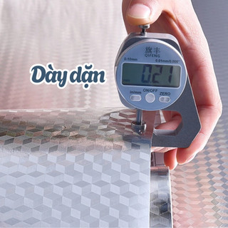 Cuộn Giấy Bạc Dán Bếp Cách Nhiệt, Decal Giấy Dán Tường Nhà Bếp Tráng Nhôm Chống Dầu Mỡ Bền Đẹp