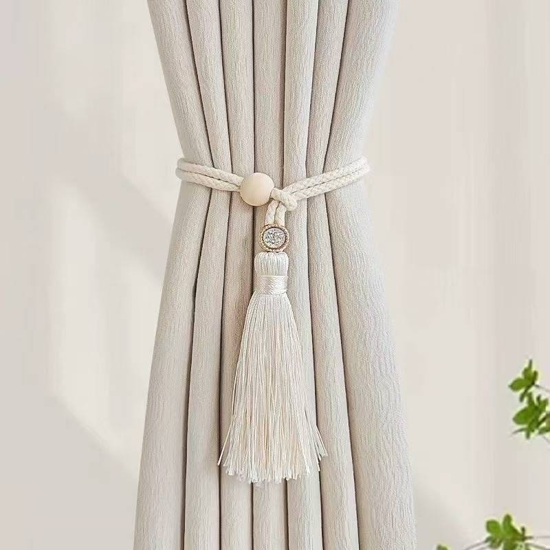 Mới Đơn Giản Ánh Sáng Sang Trọng Rèm Ren Cặp Tua Rua Bện Dây Bảo Quản Rèm Khóa Trang Trí Nhà Cửa