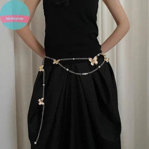 Sund Thời Trang Nhiều Lớp Giả Ngọc Trai Dây Thắt Lưng Nữ Retro Bohemian Phong Cách Dân Tộc Dây Xích Cơ Thể Đầm Phụ Kiện Quà Tặng VN
