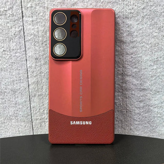 Ốp lưng siêu mỏng mỏng Samsung Galaxy S25 S24 S23 Ultra Plus Vỏ phim da và ống kính hai màu