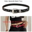 Thắt lưng đinh tán ngôi sao DARON, Thắt lưng rộng trang trí quần jean Punk Y2K, Phụ kiện váy thời trang Phong cách Punk Dây thắt lưng bằng da PU