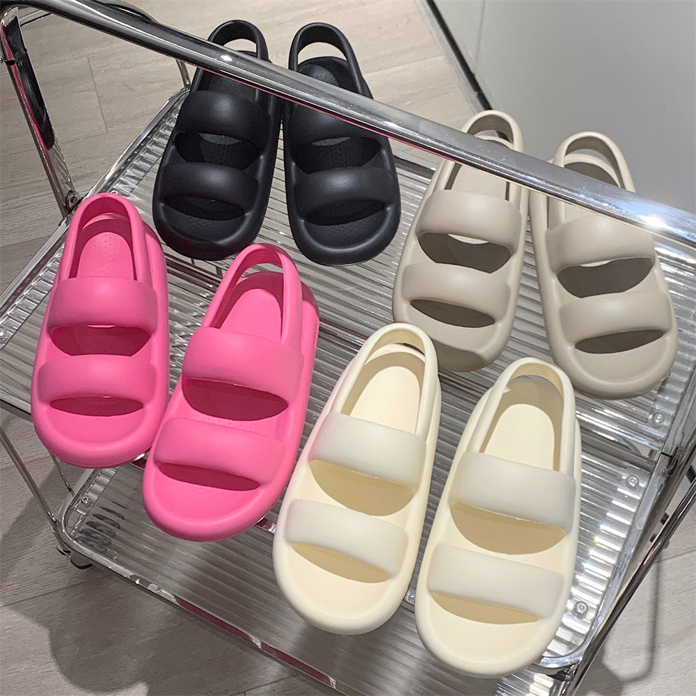 XIXITIAO Flat Casual Ngoài Trời Mặc Thời Trang Đế Mềm Mùa Hè Dép Nữ Dép Dép