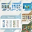 GREA 5 Bộ Dấu Trang, Hoạt Hình Văn Phòng Phẩm Tranh Sơn Dầu Phong Cách Sách Đánh Dấu Trang, Từ Mỏng Dễ Thương Hoa Mèo Lưu Ý Trang Vật Dụng Văn Phòng